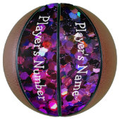 Glitter Gepersonaliseerd Basketball! Basketbal (Verticaal)