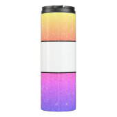 glitter gepersonaliseerde thermische tumbler thermosbeker (Achterkant)