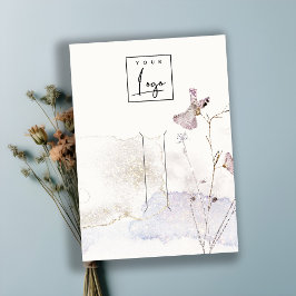 Glitter geperste bloemen Hairpin Logo Display Visitekaartje