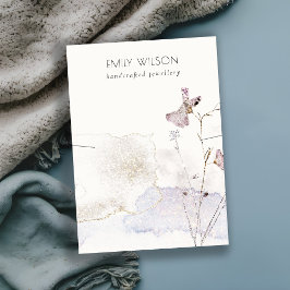 Glitter geperste bloemen Ketting Band Display Visitekaartje