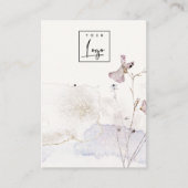 Glitter geperste bloemen oorbellen Logo Display Visitekaartje (Voorkant)