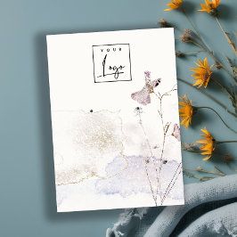 Glitter geperste bloemen oorbellen Logo Display Visitekaartje