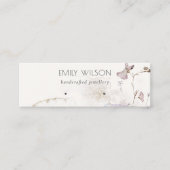 Glitter geperste bloemen oorbellen Stud Display Mini Visitekaartje (Voorkant)