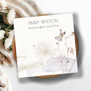 Glitter geperste bloemen oorbellen Stud Display Vierkante Visitekaartje