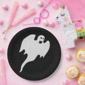 Glitter Ghost Halloween Papieren Bordje (Feest)