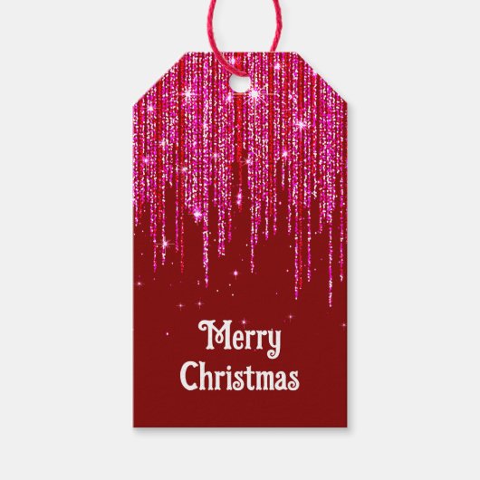Glitter Gift Tag Cadeaulabel (Voorkant)