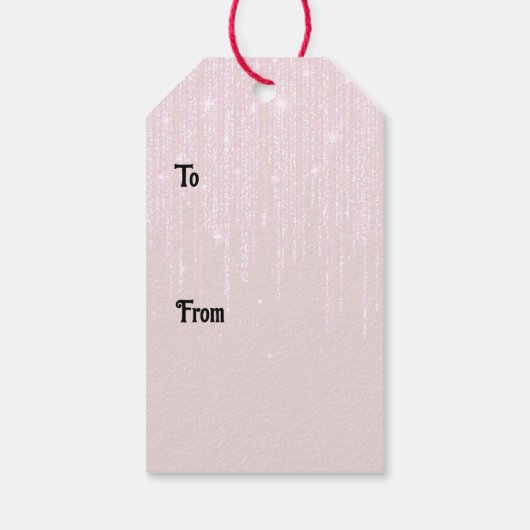 Glitter Gift Tag Cadeaulabel (Achterkant)