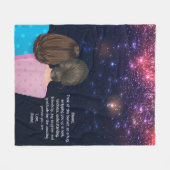 Glitter Gift voor mam uit aanplakbriefje Fleece Deken (Voorkant (Horizontaal))