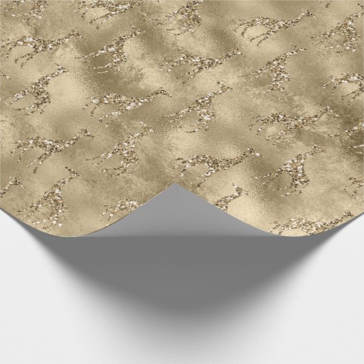 Glitter-Giraffes Cadeaupapier (Hoek)