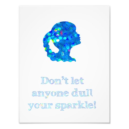 Glitter Girl Foto Afdruk (Voorkant)