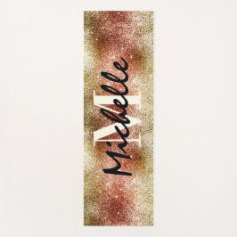 Glitter Girl Monogrammed Workout Yogamat