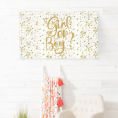 Glitter Girl of Boy Gender onthullen Spandoek (Insitu)