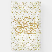 Glitter Girl of Boy Gender onthullen Spandoek (Verticaal)