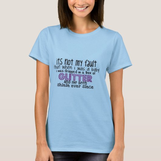 GLITTER GIRL!! T-SHIRT (Voorkant)