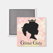 Glitter Girls-koelkast Magneet (Voorkant / Achterkant)