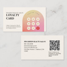 Glitter Girly Beauty Nail Salon Loyaliteit Kaart