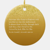 Glitter Girly Glam Fun Cool Sister Definition Keramisch Ornament (Achterkant)