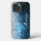 Glitter Girly Modern Sparkle Sweet 16 Case-Mate iPhone Case (Achterkant)