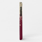 Glitter Girly Monogram Glam Case-Mate iPhone Case (Achterkant/links)