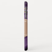 Glitter Girly Roos Gold Paars Stijlvol Case-Mate iPhone Case (Achterkant/links)