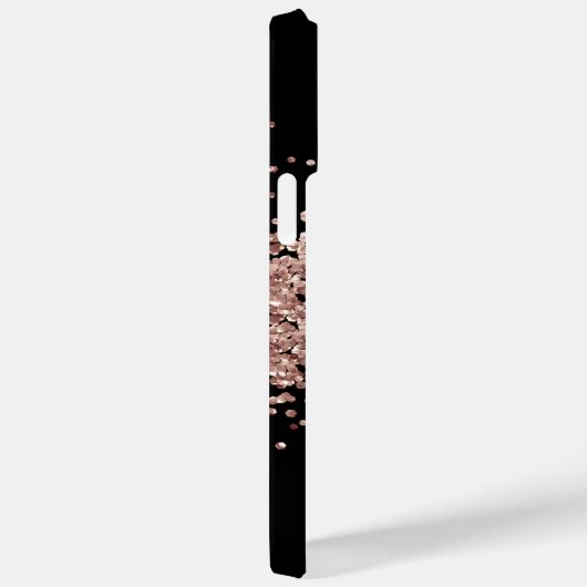 Glitter Girly Sparkle Sweet 16 Blush Pink Case-Mate iPhone Case (Achterkant / Rechts)