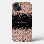 Glitter Girly Sparkle Sweet 16 Blush Pink Case-Mate iPhone Case (Achterkant)