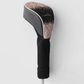 Glitter Girly Sparkle Sweet 16 Blush Pink Golfheadcover (Schuin)