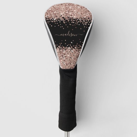 Glitter Girly Sparkle Sweet 16 Blush Pink Golfheadcover (Voorkant)