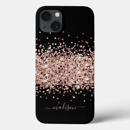 Glitter Girly Sweet 16 Roos Gold Case-Mate iPhone Case (Achterkant)