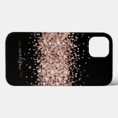Glitter Girly Sweet 16 Roos Gold Case-Mate iPhone Case (Achterkant (horizontaal))