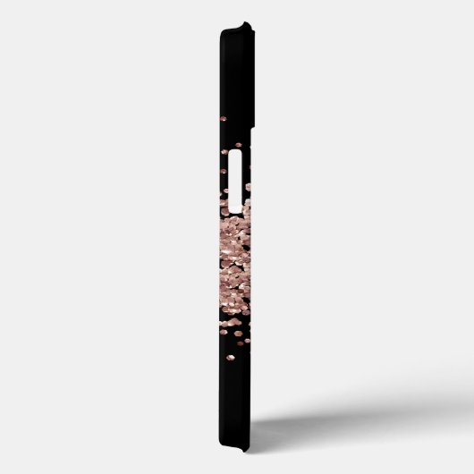 Glitter Girly Sweet 16 Roos Gold Case-Mate iPhone Case (Achterkant / Rechts)