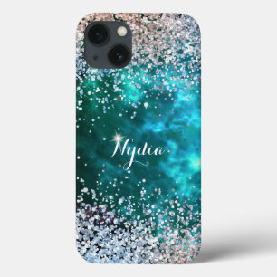 Glitter Girly Sweet 16 Sparkle Blauwgroen Case-Mate iPhone Case