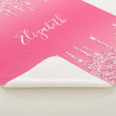 Glitter Girly Trendy , speciaal ontworpen voor roz Sherpa Deken (3/4)