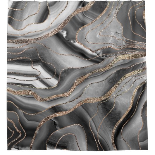 Glitter Glam #1 Douchegordijn (Voorkant)