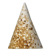 Glitter Glam 2 voor mousserend goud Feesthoedjes (Rechts)