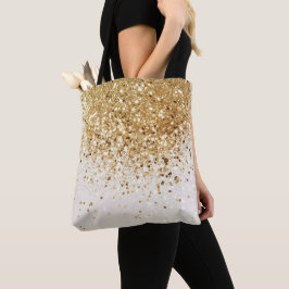 Glitter Glam 2 voor mousserend goud Tote Bag