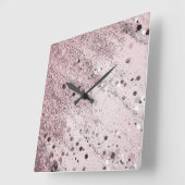 Glitter Glam 3 #art #glitter Vierkante Klok (Hoek)