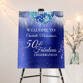 Glitter Glam 50 en Fabulous Blue Disco Ball