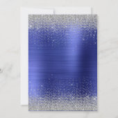 Glitter Glam 50 en Fabulous Blue Disco Ball Kaart (Achterkant)