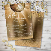 Glitter Glam 60 en Fabulous Gold Disco Ball Kaart