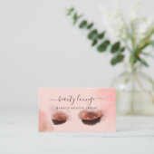 Glitter Glam Beauty Makeup Artist Eyelashes & Lips Visitekaartje (Staand voorkant)