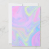 Glitter Glam Chic Bachelorette Party Invitation Kaart (Achterkant)