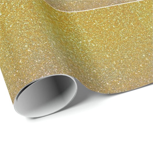 Glitter Glam Faux Folie Sparkle Cadeaupapier (Rol Hoek)