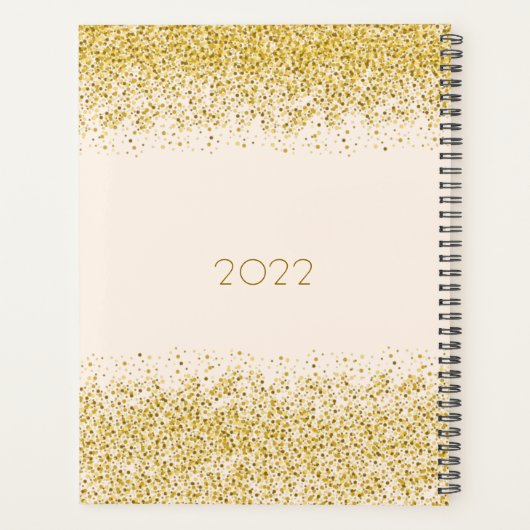 Glitter Glam Gold Luxury Appointer Planner (Achterkant)