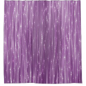 Glitter Glam: Heldere roze fonkeling Douchegordijn (Voorkant)