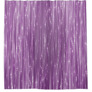 Glitter Glam: Heldere roze fonkeling Douchegordijn