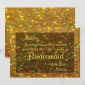 Glitter Glam is mijn Bridesmaid Kaart (Voorkant / Achterkant)