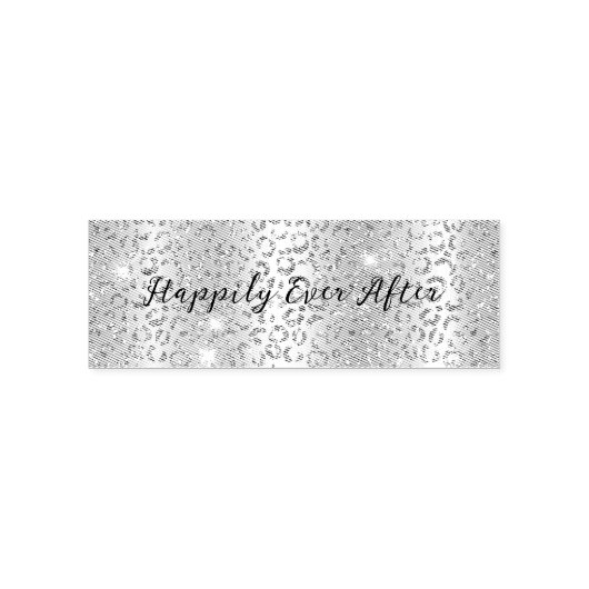 Glitter Glam Leopard Zelfinktende Stempel (Design)