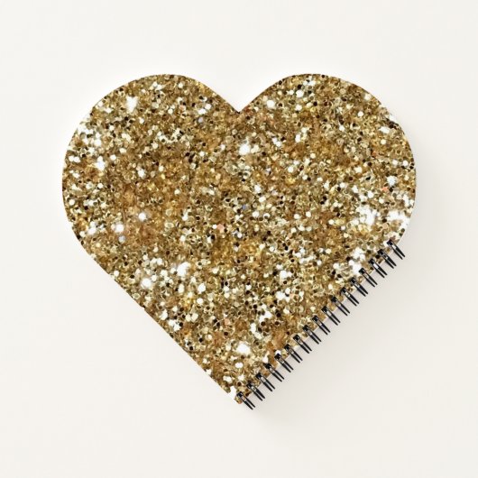 Glitter & Glam Sparkles | Hartvorm Notitieboek (Achterkant)