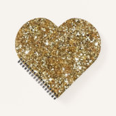 Glitter & Glam Sparkles | Hartvorm Notitieboek (Voorkant)